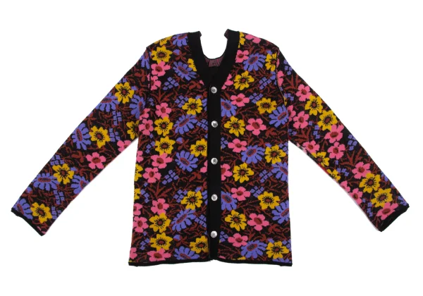 COMME des GARCONS Floral Jacquard Switching 2 WAY Cardigan K-166841_003