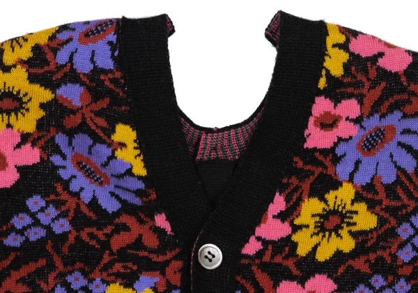 COMME des GARCONS Floral Jacquard Switching 2 WAY Cardigan K-166841_004