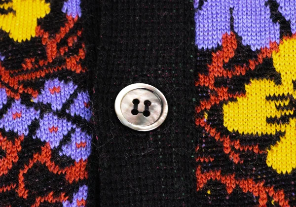 COMME des GARCONS Floral Jacquard Switching 2 WAY Cardigan K-166841_005