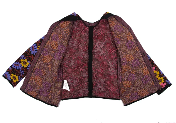 COMME des GARCONS Floral Jacquard Switching 2 WAY Cardigan K-166841_006