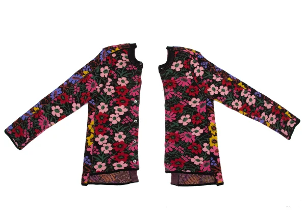 COMME des GARCONS Floral Jacquard Switching 2 WAY Cardigan K-166841_008