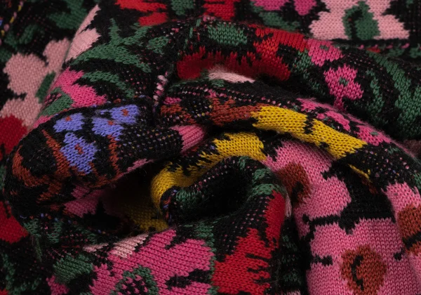 COMME des GARCONS Floral Jacquard Switching 2 WAY Cardigan K-166841_010