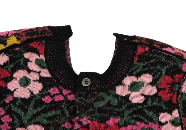 COMME des GARCONS Floral Jacquard Switching 2 WAY Cardigan K-166841_012