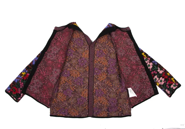 COMME des GARCONS Floral Jacquard Switching 2 WAY Cardigan K-166841_016