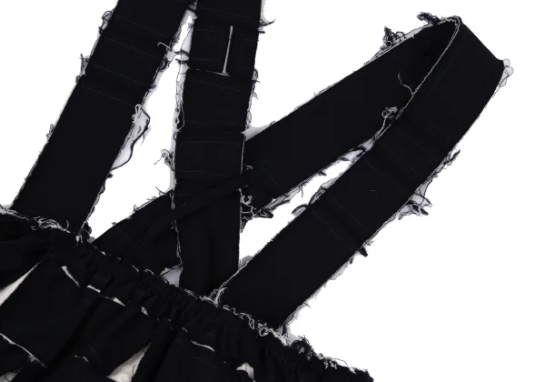 COMME des GARCONS Wool Cut-off Block Patch Skirt K-166844_004