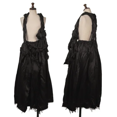 COMME des GARCONS Cupra Cut-off Knot Shoulder Overall Skirt