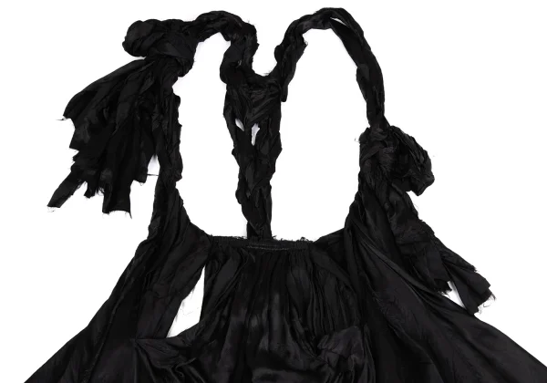 COMME des GARCONS Cupra Cut-off Knot Shoulder Overall Skirt K-166847_003