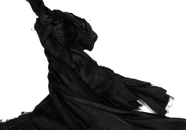 COMME des GARCONS Cupra Cut-off Knot Shoulder Overall Skirt K-166847_005