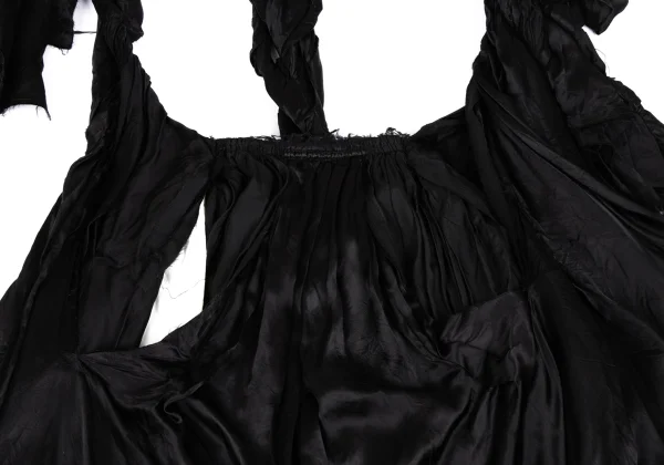 COMME des GARCONS Cupra Cut-off Knot Shoulder Overall Skirt K-166847_006