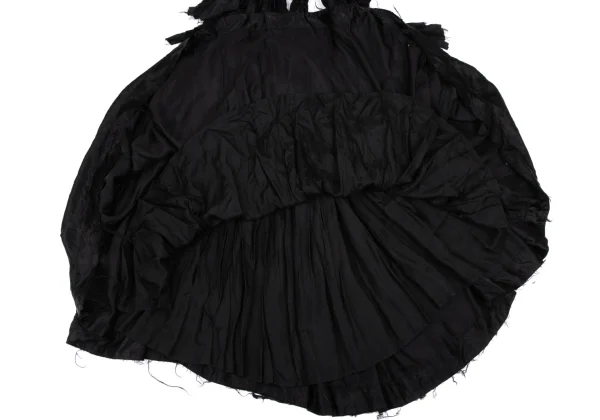 COMME des GARCONS Cupra Cut-off Knot Shoulder Overall Skirt K-166847_011