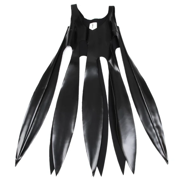 COMME des GARCONS Cutting Synthetic Leather Over Dress K-166848_002