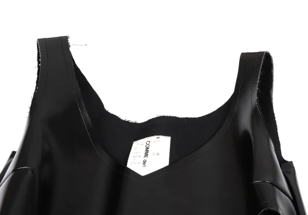 COMME des GARCONS Cutting Synthetic Leather Over Dress K-166848_004