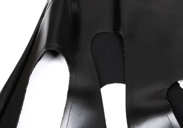 COMME des GARCONS Cutting Synthetic Leather Over Dress K-166848_006