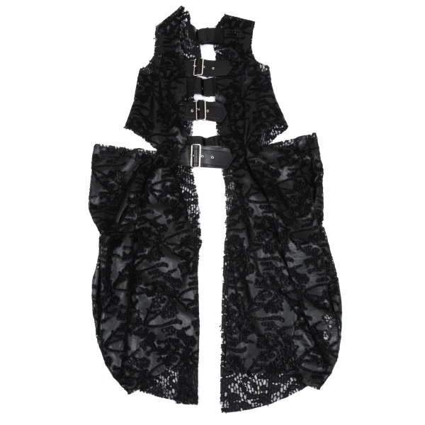 COMME des GARCONS Synthetic Leather Lace Over Dress K-166849_002