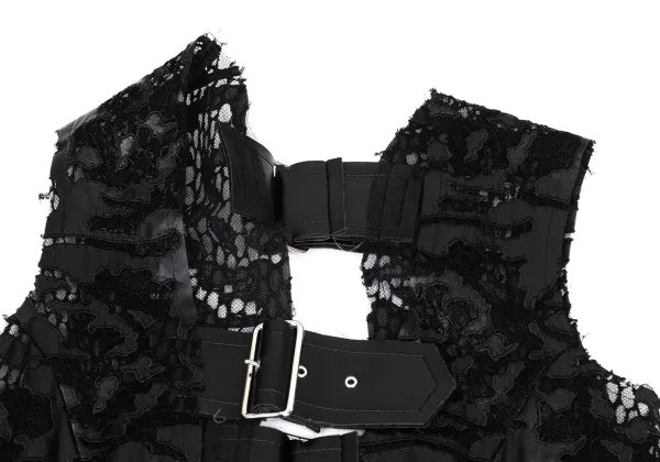 COMME des GARCONS Synthetic Leather Lace Over Dress K-166849_004
