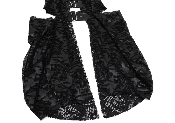 COMME des GARCONS Synthetic Leather Lace Over Dress K-166849_007