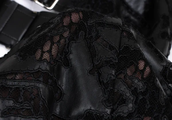 COMME des GARCONS Synthetic Leather Lace Over Dress K-166849_012