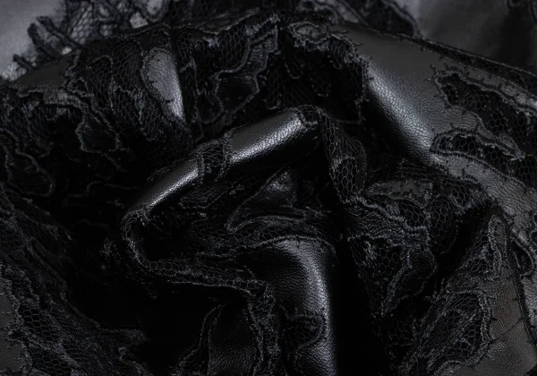 COMME des GARCONS Synthetic Leather Lace Over Dress K-166849_013