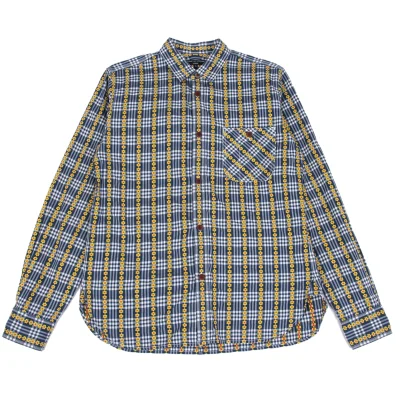 COMME des GARCONS HOMME Floral Checker Long Sleeve Shirt