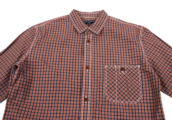 COMME des GARCONS HOMME Typewriter Cotton Check Shirt K-166852_002