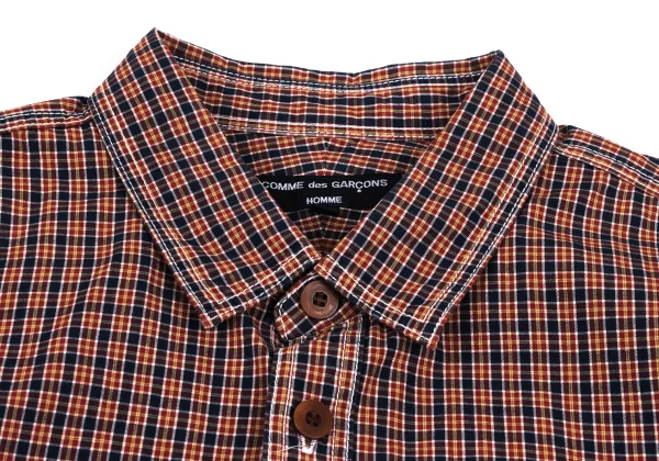 COMME des GARCONS HOMME Typewriter Cotton Check Shirt K-166852_003