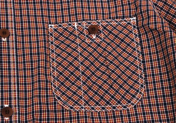 COMME des GARCONS HOMME Typewriter Cotton Check Shirt K-166852_004