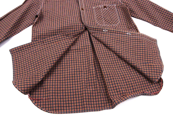 COMME des GARCONS HOMME Typewriter Cotton Check Shirt K-166852_010