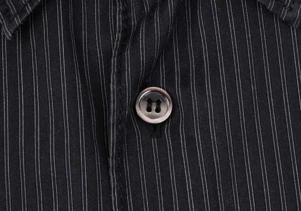 COMME des GARCONS HOMME Cotton Patch Pocket Striped Long-sleeved Shirt K-166857_005