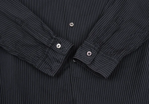 COMME des GARCONS HOMME Cotton Patch Pocket Striped Long-sleeved Shirt K-166857_008