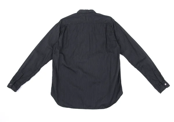COMME des GARCONS HOMME Cotton Patch Pocket Striped Long-sleeved Shirt K-166857_012
