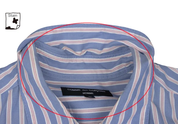 COMME des GARCONS HOMME Cotton Line Tape Design Striped Long Sleeved Shirt K-166861_004