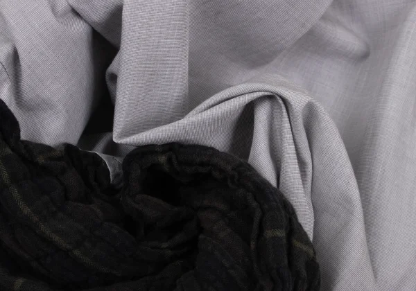 COMME des GARCONS HOMME Back Switched Shirring Check Shirt K-166862_013