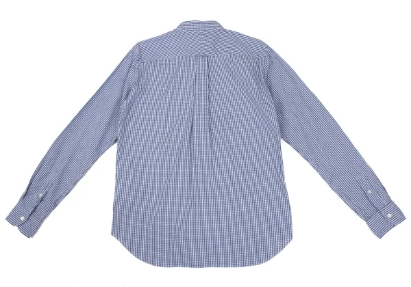 COMME des GARCONS HOMME Front Dot Patch Check Long-sleeve Button Down Shirt K-166863_013