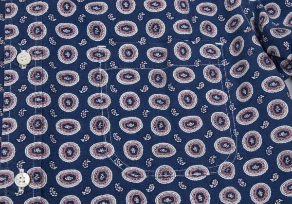 COMME des GARCONS HOMME Cotton Rayon Paisley Shirt K-166865_005