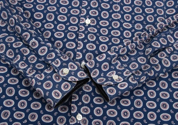 COMME des GARCONS HOMME Cotton Rayon Paisley Shirt K-166865_009