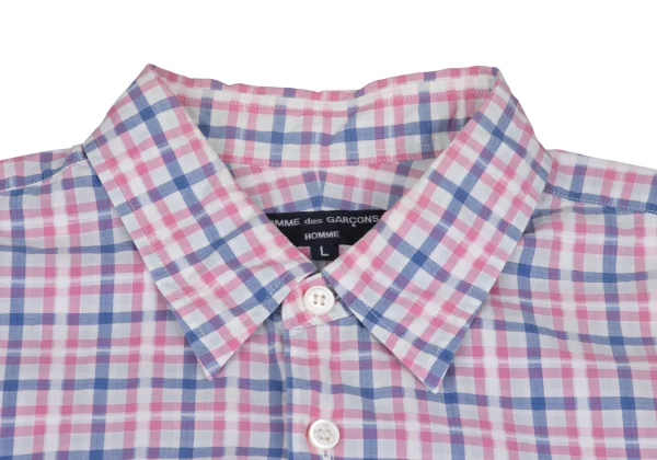 COMME des GARCONS HOMME Checker Short Sleeve Shirt K-166868_003