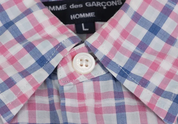 COMME des GARCONS HOMME Checker Short Sleeve Shirt K-166868_004
