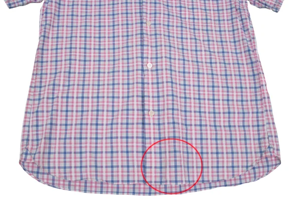 COMME des GARCONS HOMME Checker Short Sleeve Shirt K-166868_010