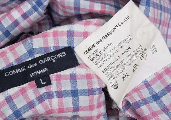 COMME des GARCONS HOMME Checker Short Sleeve Shirt K-166868_015