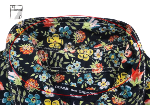 COMME des GARCONS HOMME Cotton Floral Printed Shirt K-166872_004