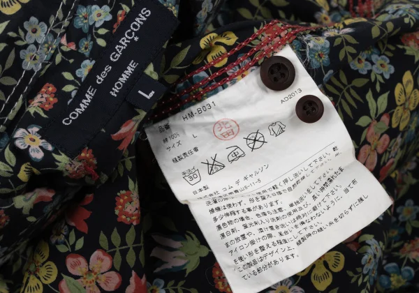 COMME des GARCONS HOMME Cotton Floral Printed Shirt K-166872_016