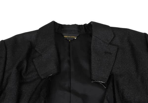 COMME des GARCONS Front Bind Design Glitter Jacket K-166877_005