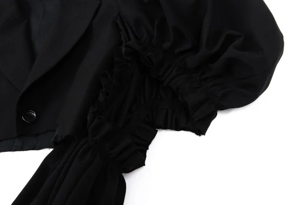 COMME des GARCONS Wool Puff Sleeves Short Jacket K-166880_009