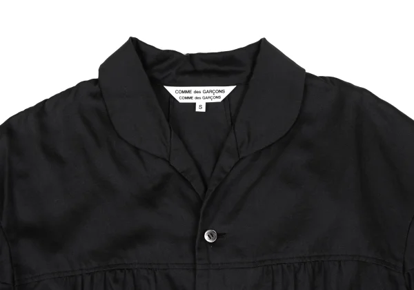 COMME des GARCONS Cotton Gather Puff Sleeves Blouse K-166887_003