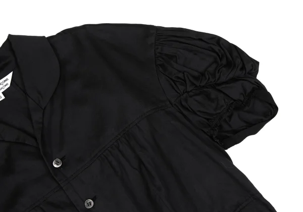 COMME des GARCONS Cotton Gather Puff Sleeves Blouse K-166887_005
