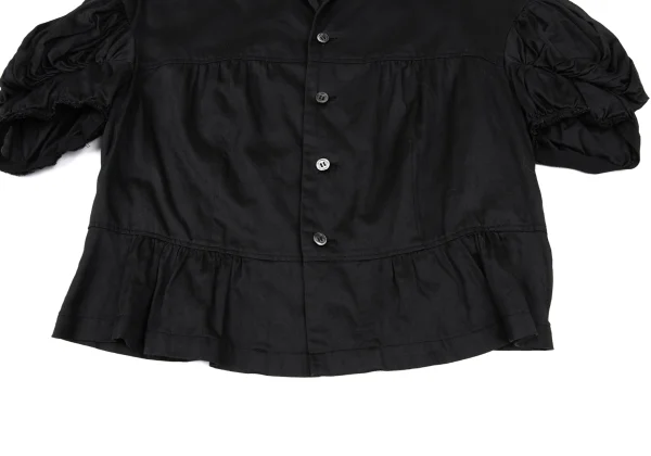 COMME des GARCONS Cotton Gather Puff Sleeves Blouse K-166887_006