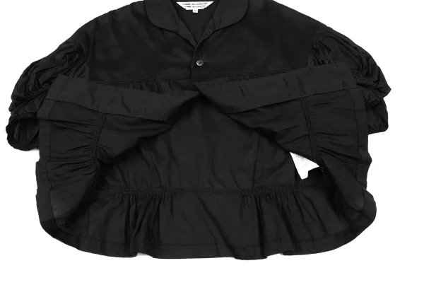 COMME des GARCONS Cotton Gather Puff Sleeves Blouse K-166887_007