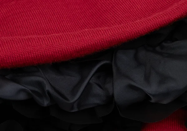 COMME des GARCONS Hem Frilled Wool Knit Sweater K-166888_011
