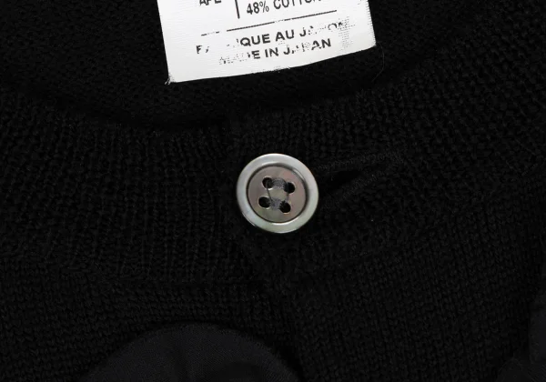 COMME des GARCONS Ribbon Taping Wool Knit Cardigan K-166889_005