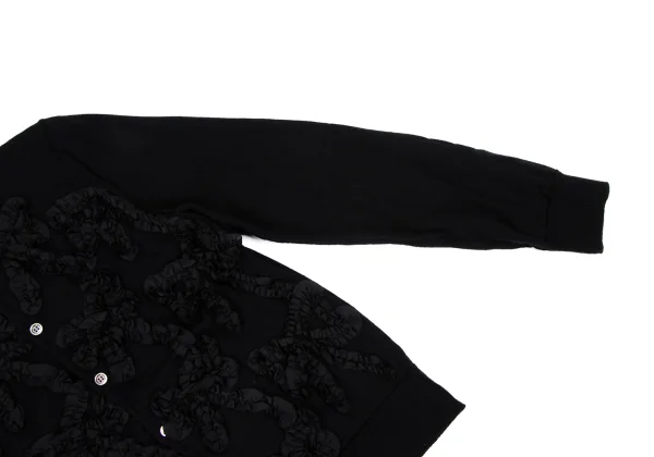 COMME des GARCONS Ribbon Taping Wool Knit Cardigan K-166889_007